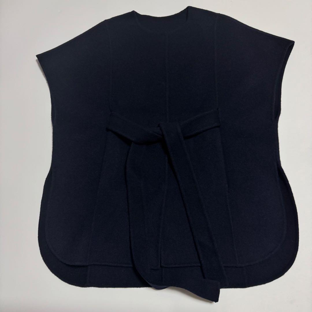 未使用級　アーバンリサーチ　ROSSO ウールカシミヤリバーポンチョコート