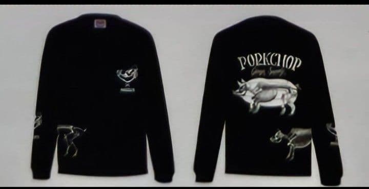 ポークチョップ×マシス 長袖 ロンT 黒 XL 最安