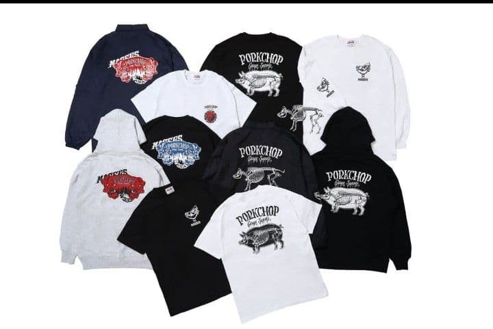 ポークチョップ×マシス 長袖 ロンT 黒 XL 最安