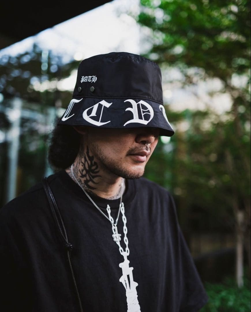 cvtvlist カタリスト ロゴ入り バケットハット 黒