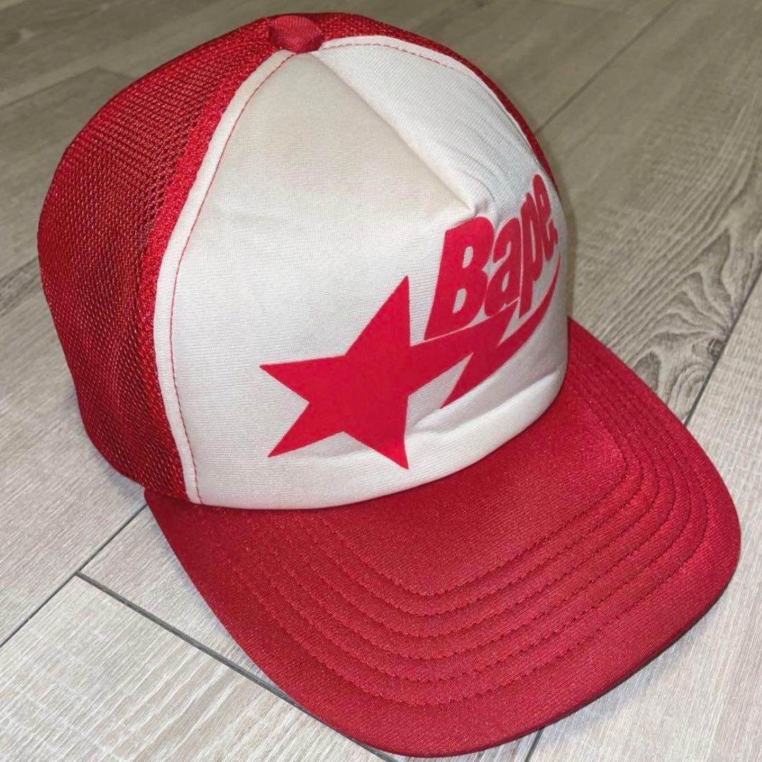 a bathing ape bapesta Y2K 00s メッシュキャップ