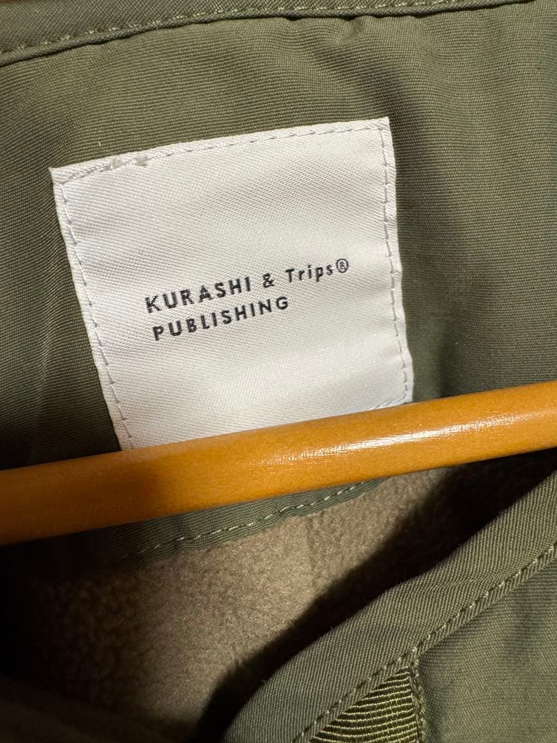 北欧暮らしの道具店　洗える ショート丈コート　カーキ