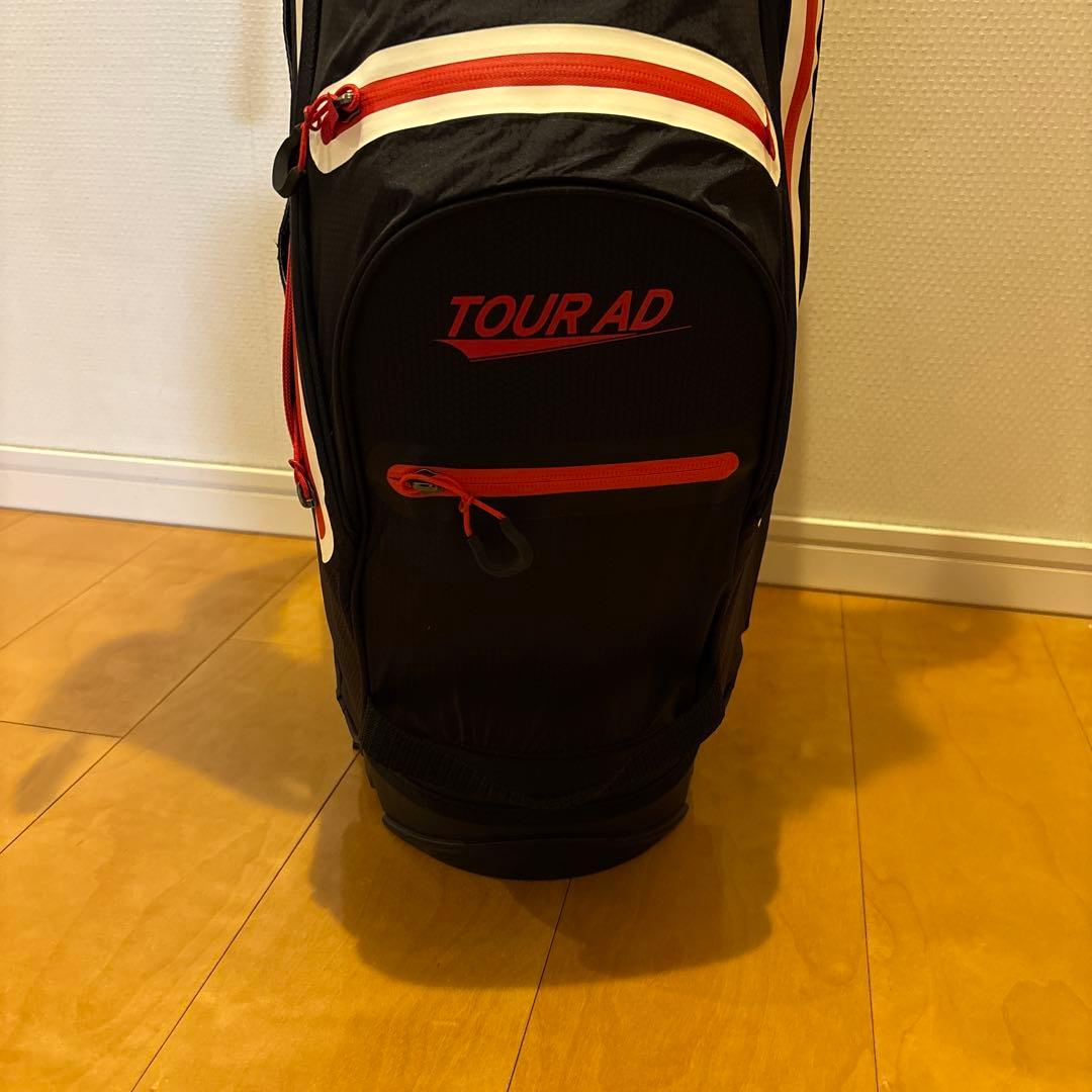 TOUR AD キャディバッグ ブラック・レッド