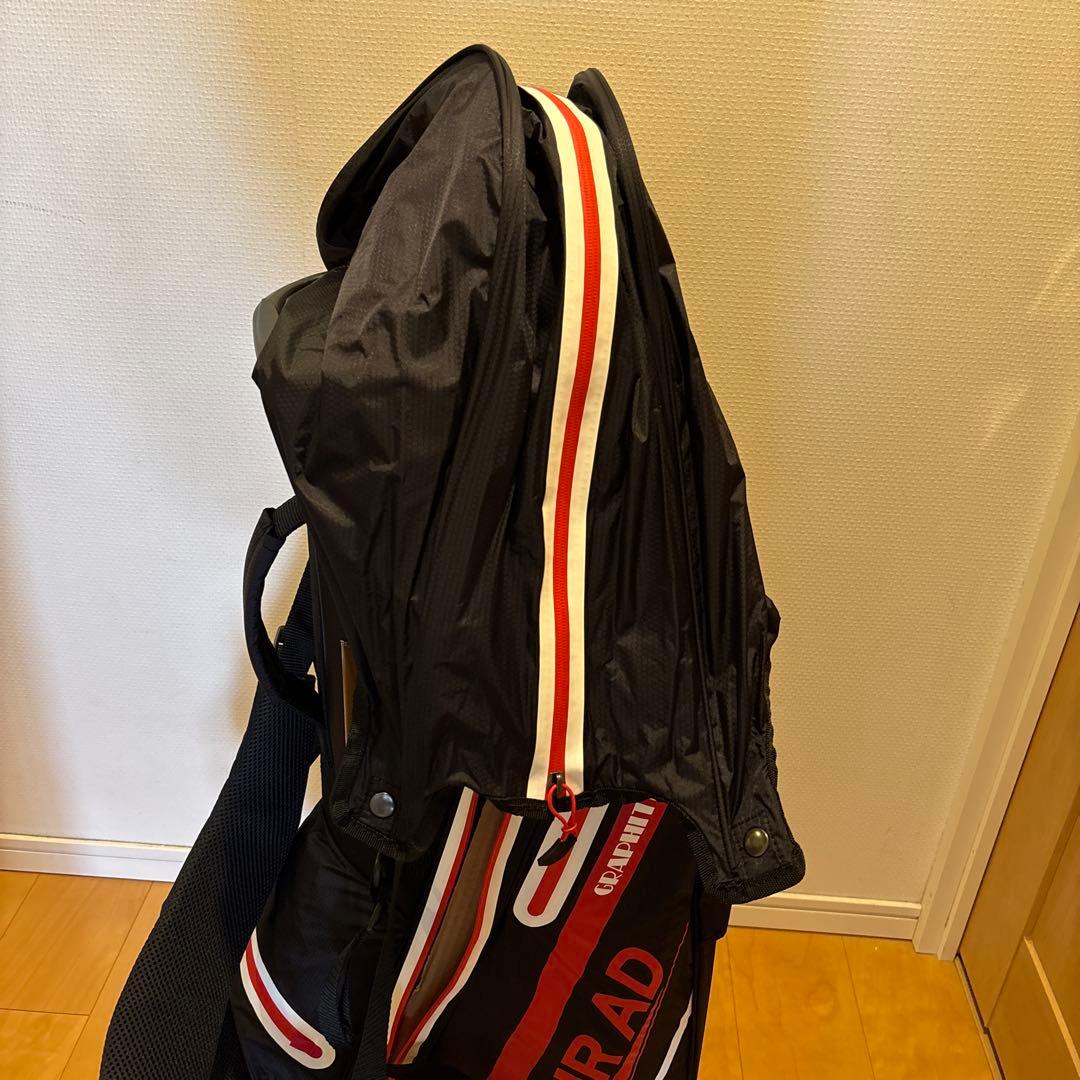 TOUR AD キャディバッグ ブラック・レッド