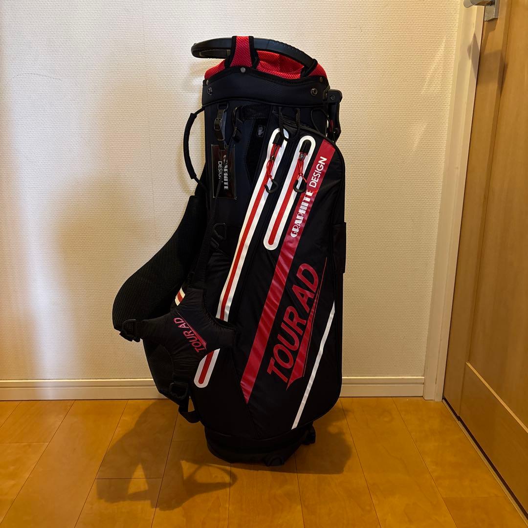 TOUR AD キャディバッグ ブラック・レッド