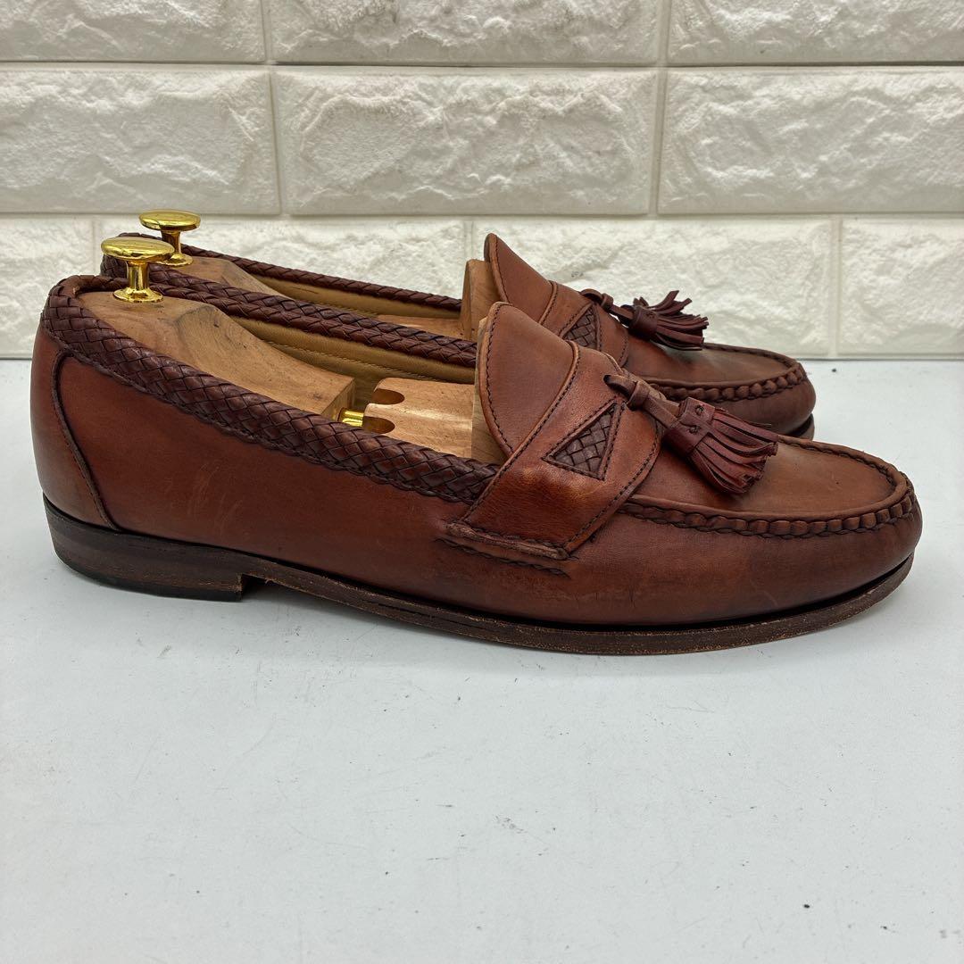 【良品】アレンエドモンズ タッセルローファー11D Maxfield レザー 茶