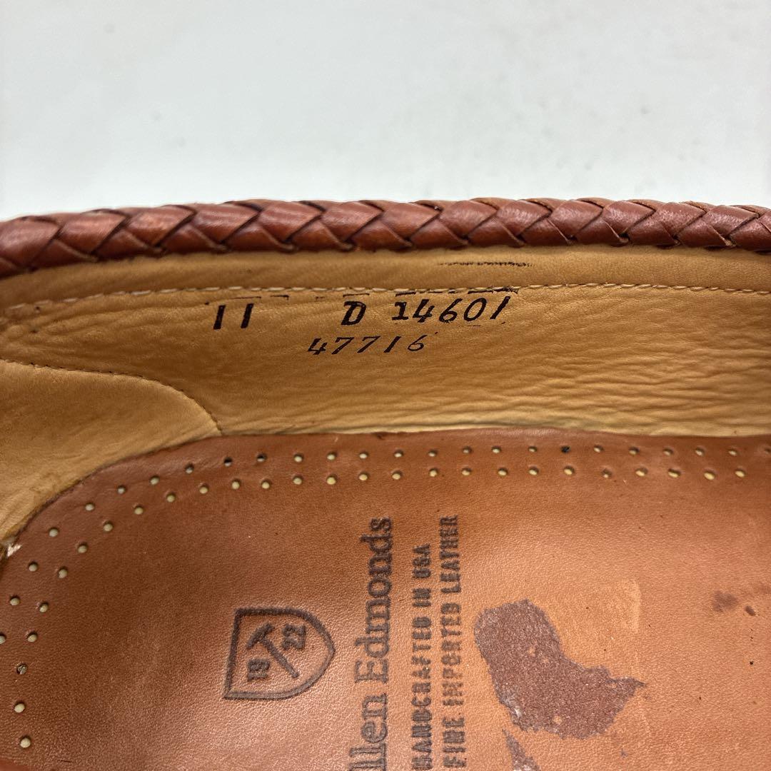 【良品】アレンエドモンズ タッセルローファー11D Maxfield レザー 茶