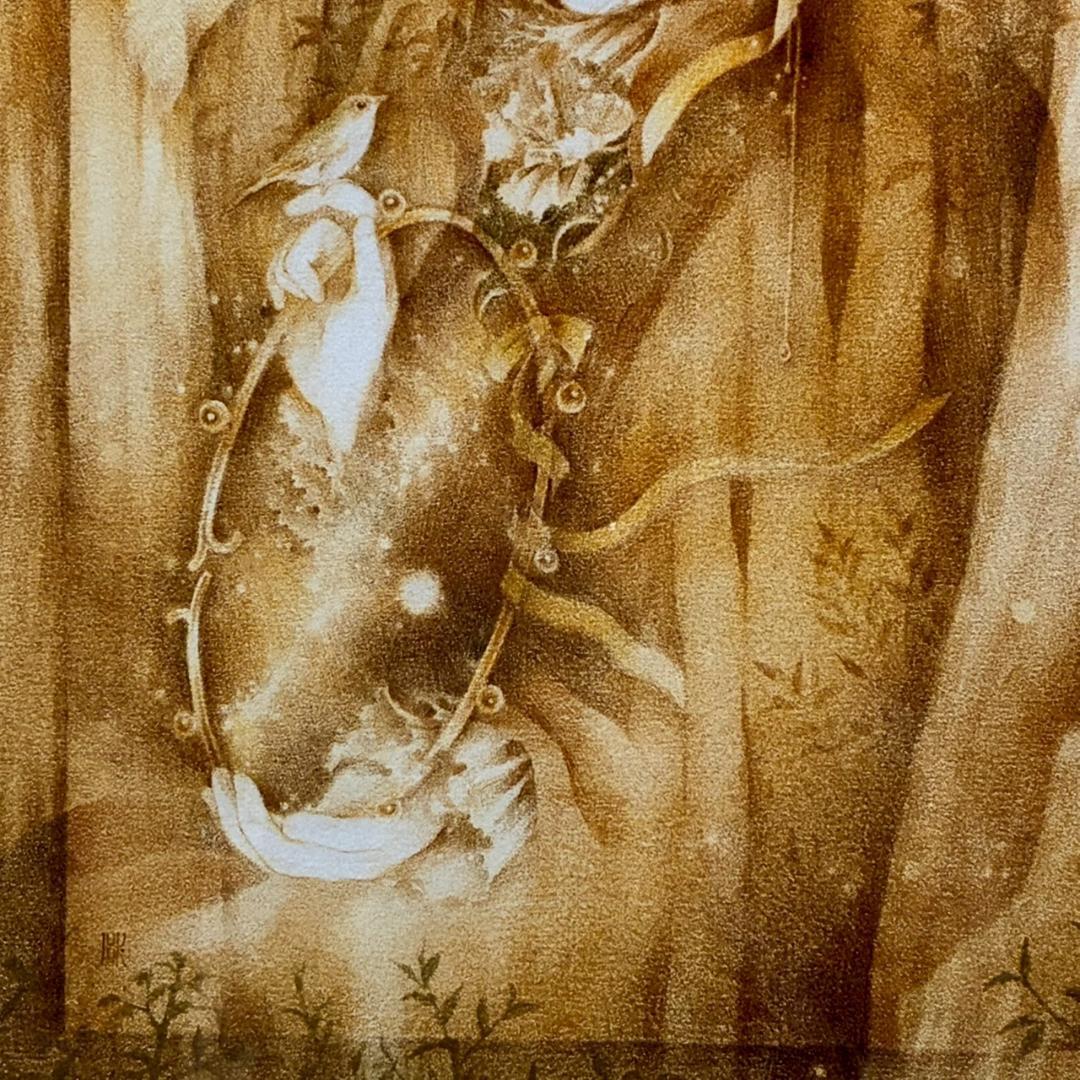 美品 きたのじゅんこ「金色の森の少女」アイリス 直筆サイン入り 作品保証書付属