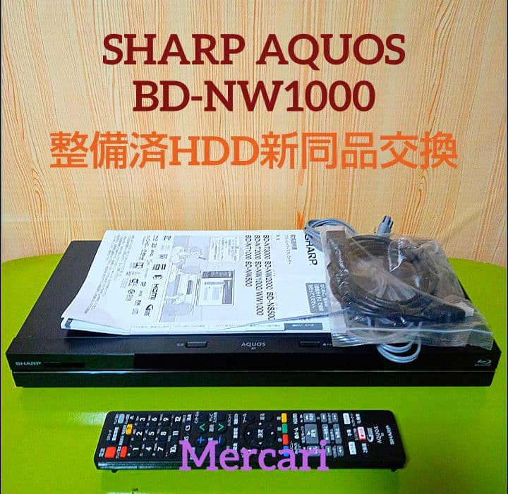 SHARP AQUOSブルーレイ BD-NW1000　HDD新同品交換第4