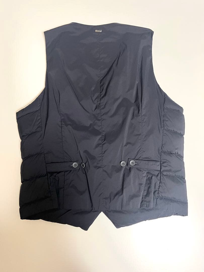Herno ブラック ダウンベスト(ダウンジレ) ヘルノ　サイズ50