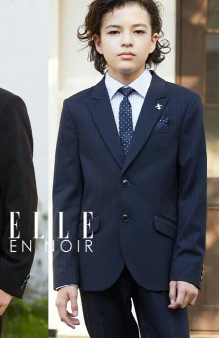 ELLE クラシックスタイルアップスーツ 150 ネイビー 極美品 6点セット