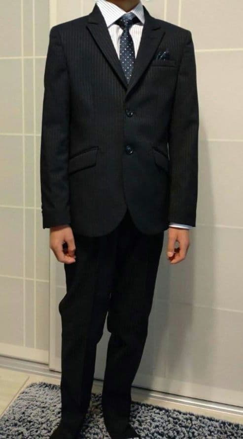 ELLE クラシックスタイルアップスーツ 150 ネイビー 極美品 6点セット