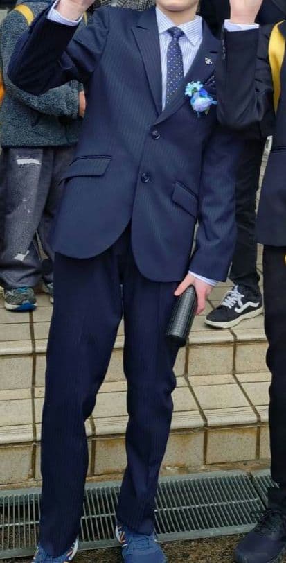 ELLE クラシックスタイルアップスーツ 150 ネイビー 極美品 6点セット