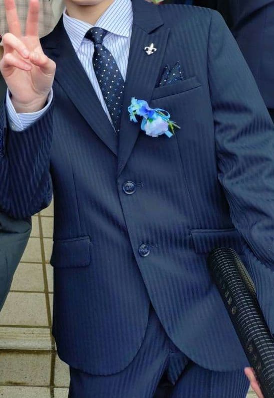 ELLE クラシックスタイルアップスーツ 150 ネイビー 極美品 6点セット