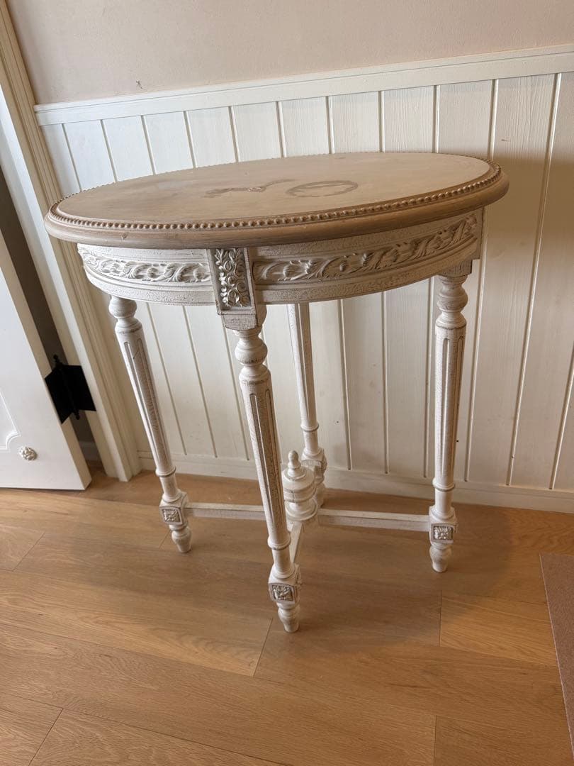 サラグレースSGDサイドオーバルテーブルフローラマスティック　サイドテーブル