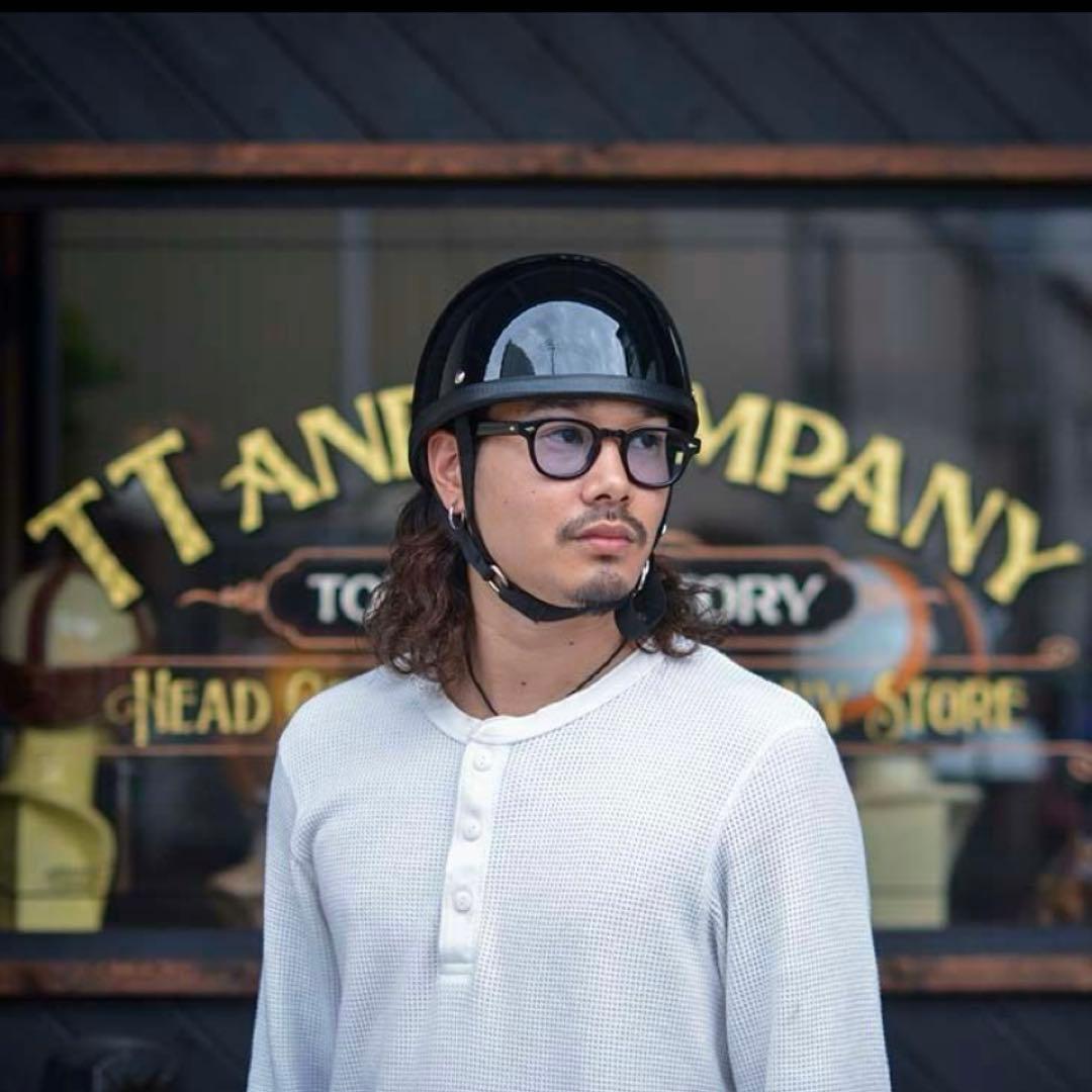 【美品】人気ブランド TT&CO. ハーフヘルメット イーグルロード ブラック