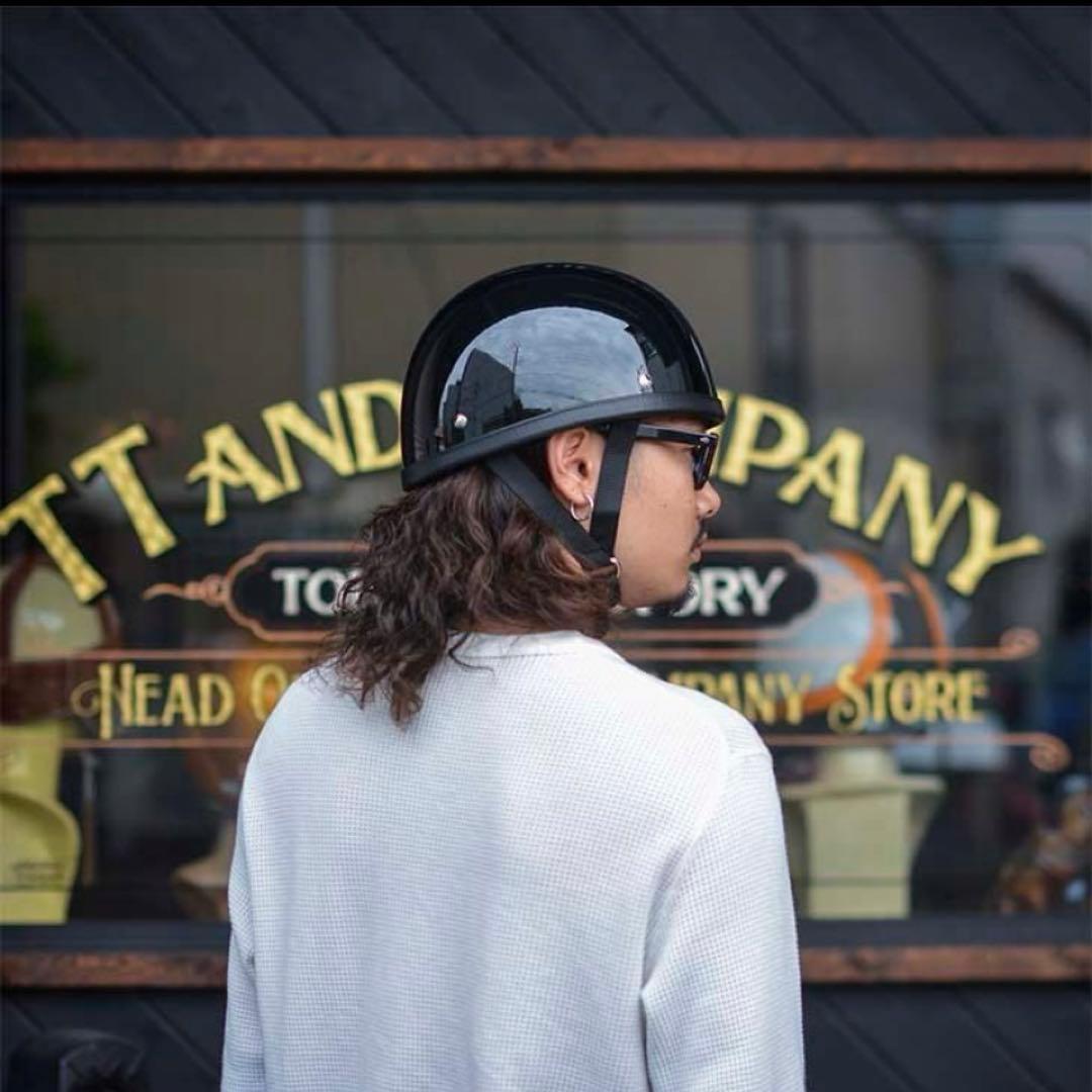 【美品】人気ブランド TT&CO. ハーフヘルメット イーグルロード ブラック