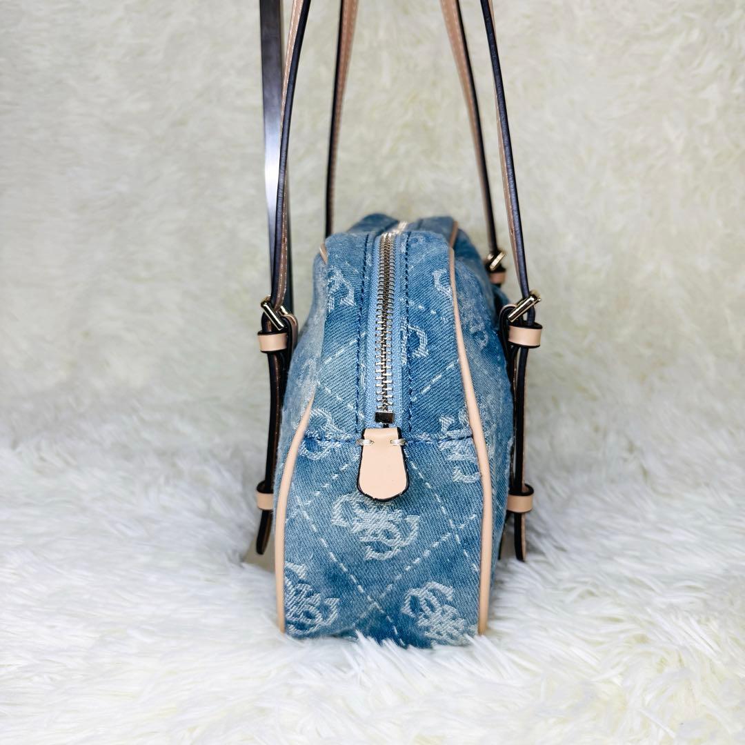 新品 未使用 GUESS ゲス ショルダーバッグ モノグラム デニム