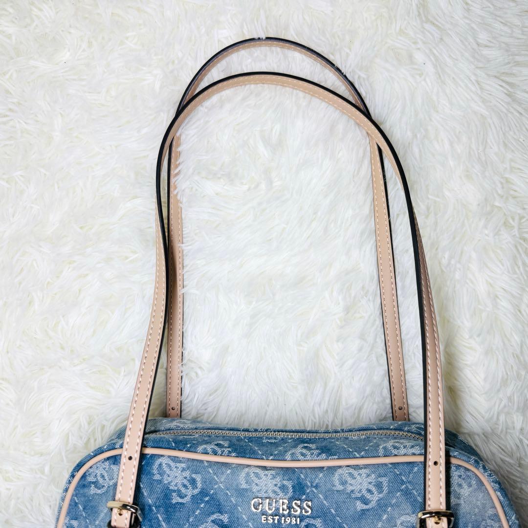新品 未使用 GUESS ゲス ショルダーバッグ モノグラム デニム