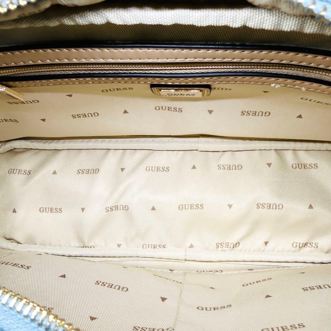 新品 未使用 GUESS ゲス ショルダーバッグ モノグラム デニム