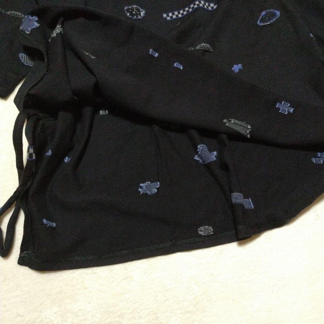 新品同様　慈雨　センソユニコ　チュニック　カットソー　濃紺　黒　L　7分袖