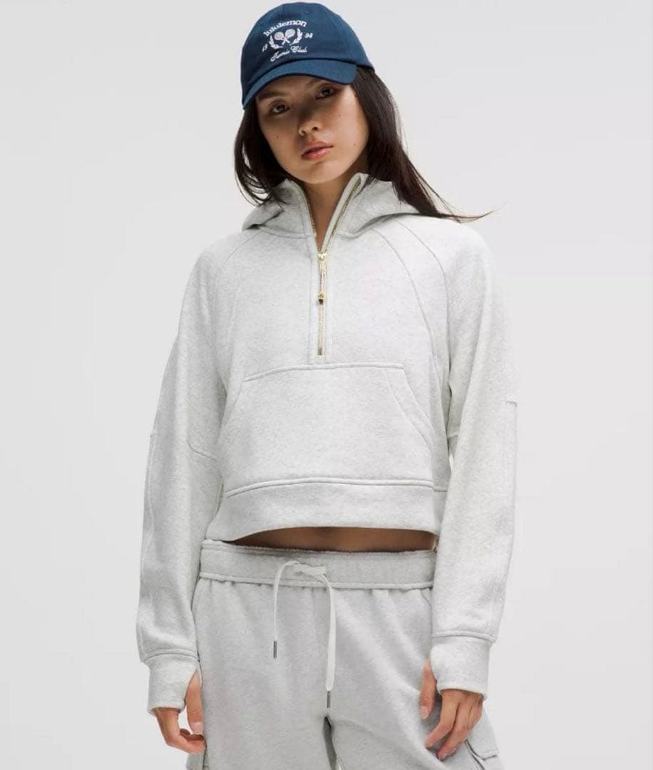 Scuba オーバーサイズ ファネルネックハーフジップ