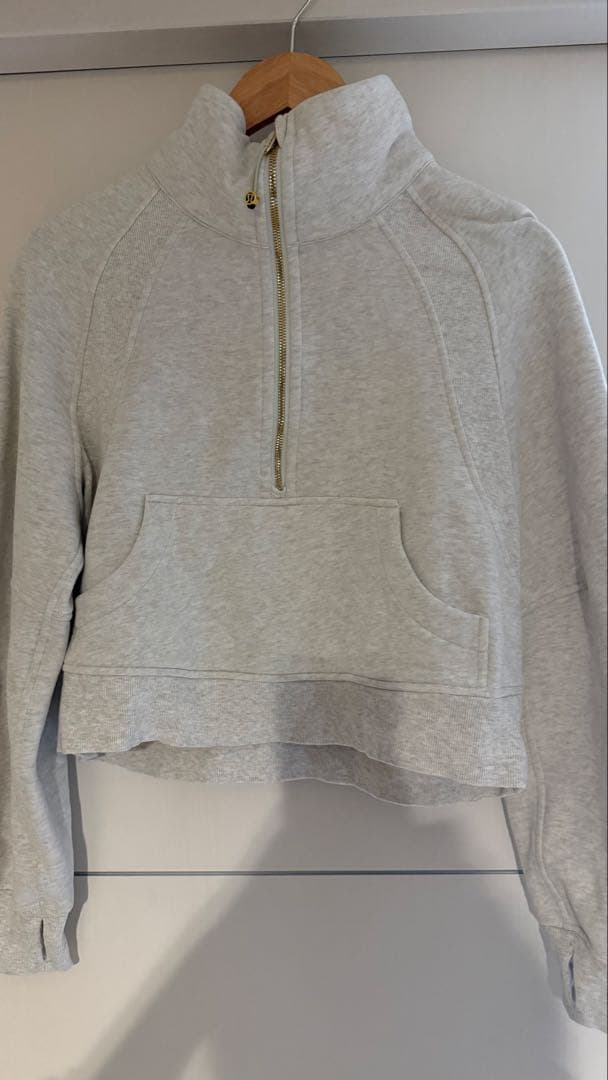 Scuba オーバーサイズ ファネルネックハーフジップ