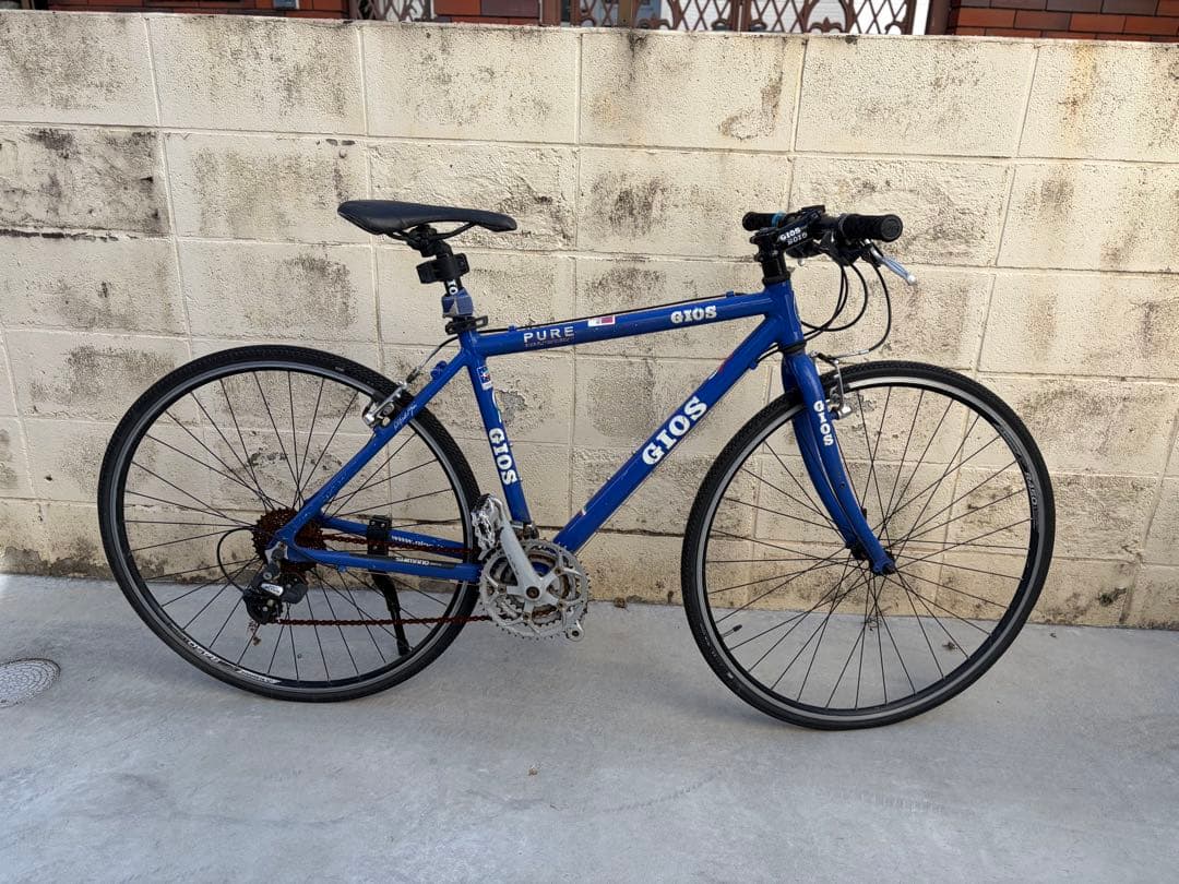 GIOS PURE FLAT ジオスブルー／フレーム490／要メンテ・現状渡し