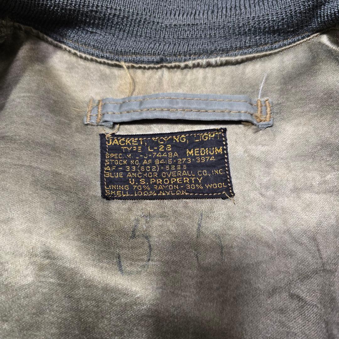 実物 USAF L-2B 50s Blue Anchor フライトジャケット