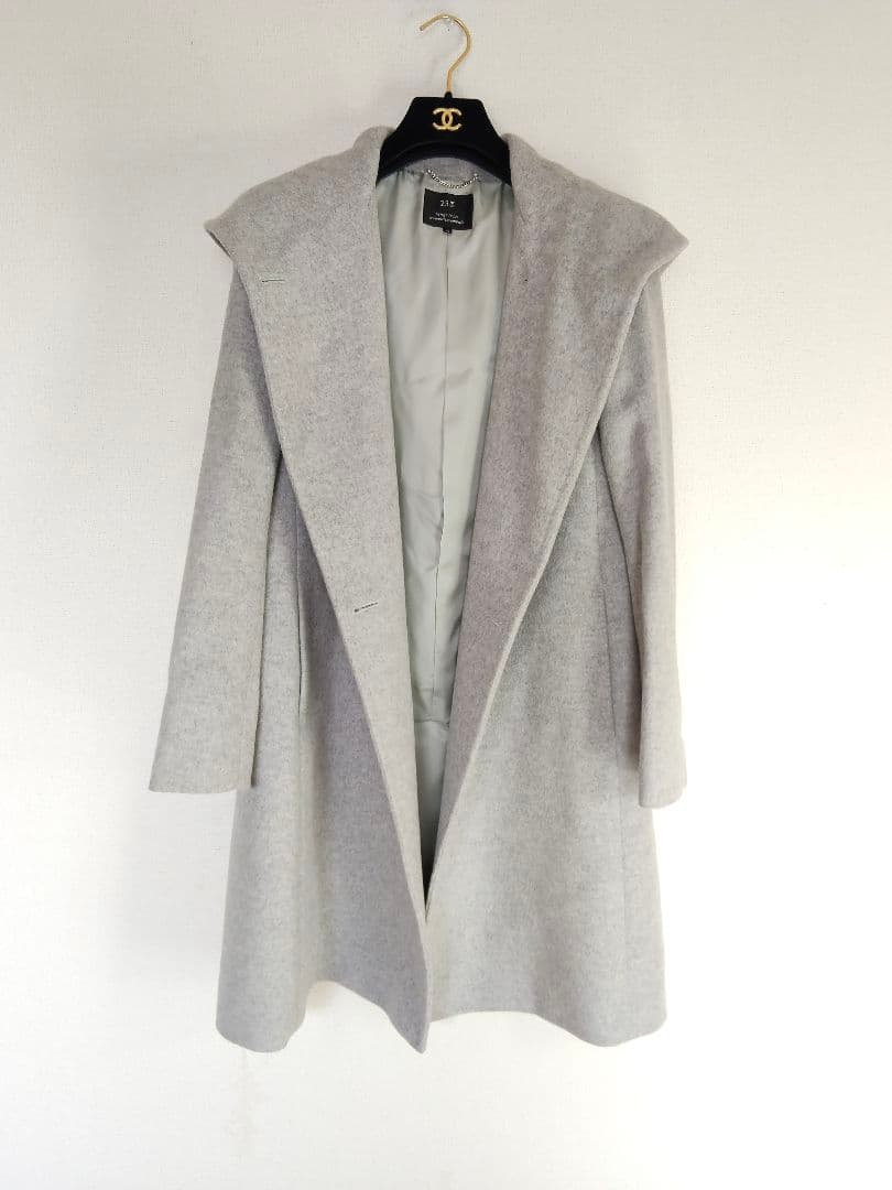 極美品✨定価5万 23区上品 グレーミドル丈コートサイズ 40
