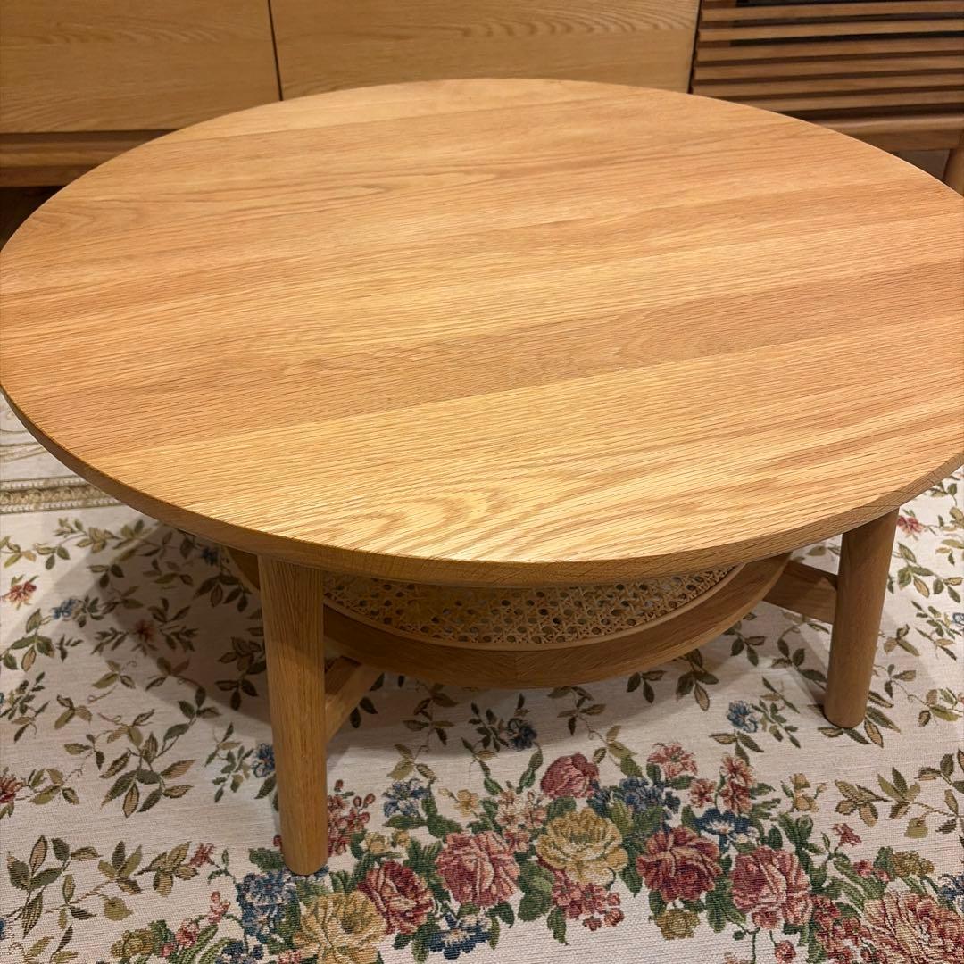 【もんちゃん♡】unico SOLK(ソルク)　ローテーブル Φ760