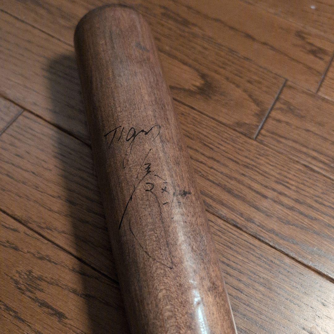 阪神タイガース 鳥谷 サイン入り使用済みバット