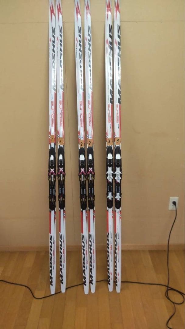 MADSHUS REDLINE クラシカル　スキー 3本セット