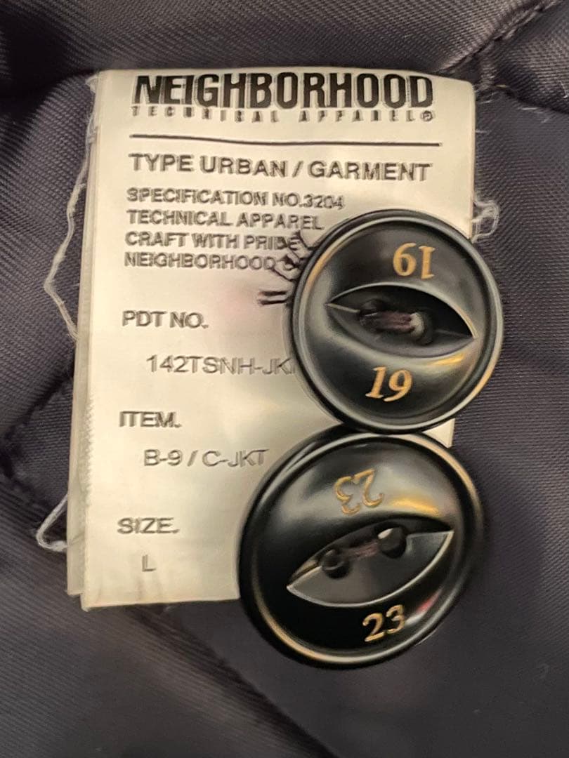 NEIGHBORHOOD ネイバーフッド B-9/C-JACKET ネイビー L