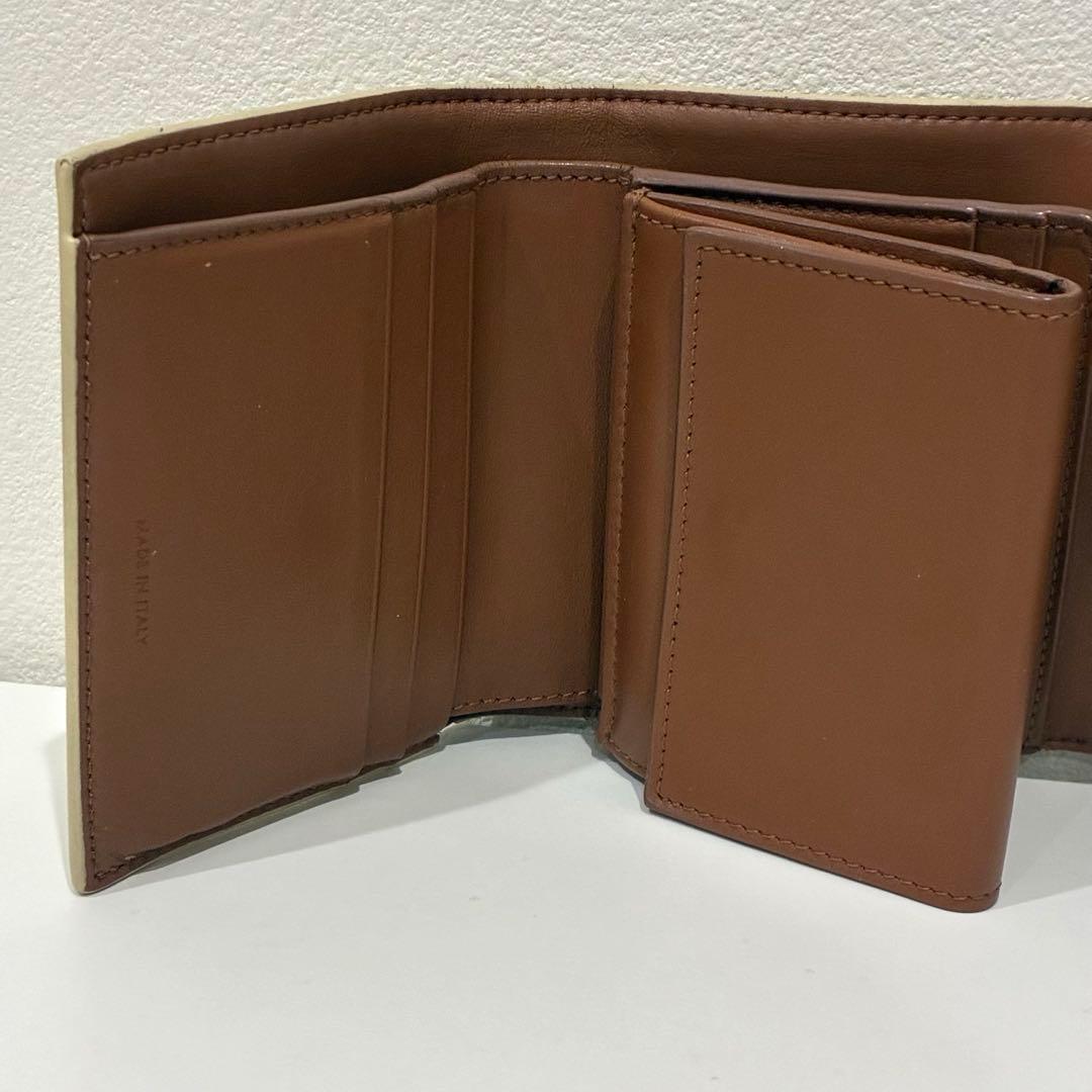 CELINE セリーヌ トリオンフ コンパクト ウォレット アイボリー