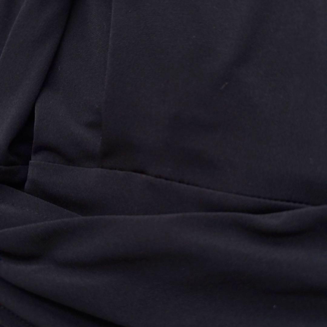 kayme ケイミー ストレッチジャージーワンピース Aライン 洗える 黒 M