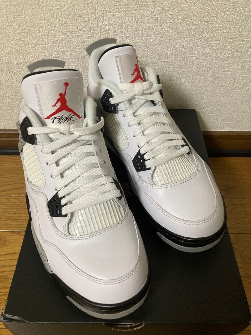 シューズ(男性用) NIKE GOLF AIR JORDAN 4 WHITE CEMENT 28.5