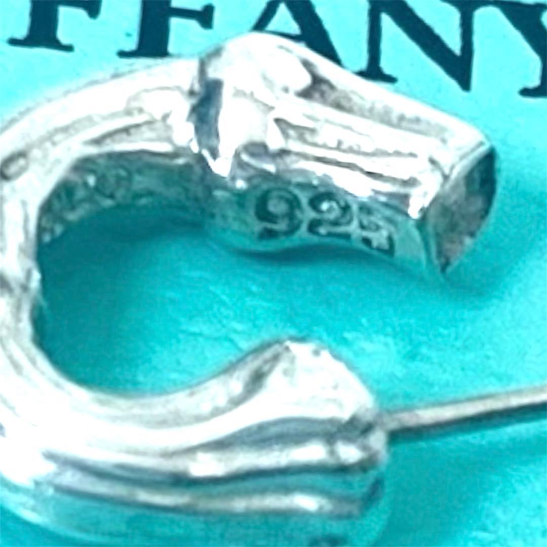 美品　オールドティファニー 片耳 バンブー フープ ピアス Tiffany
