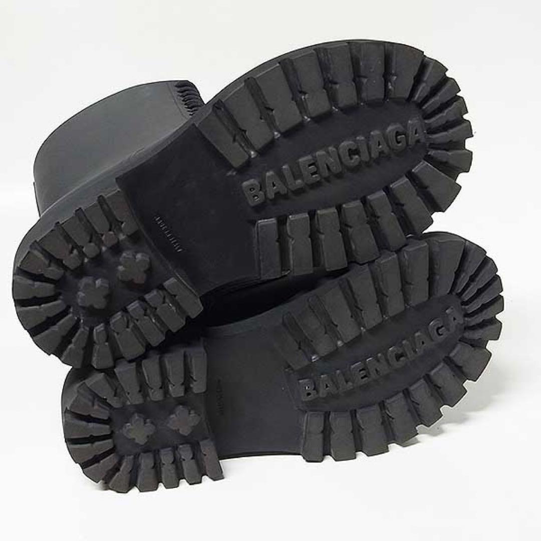 【BALENCIAGA】ステロイドブーツ レースアップ ラバー 40