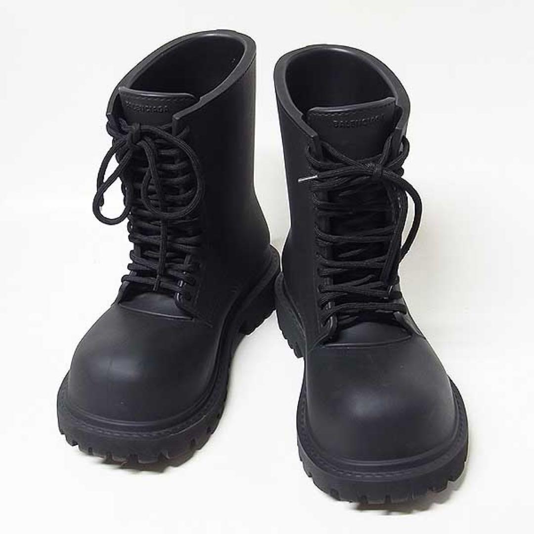 【BALENCIAGA】ステロイドブーツ レースアップ ラバー 40