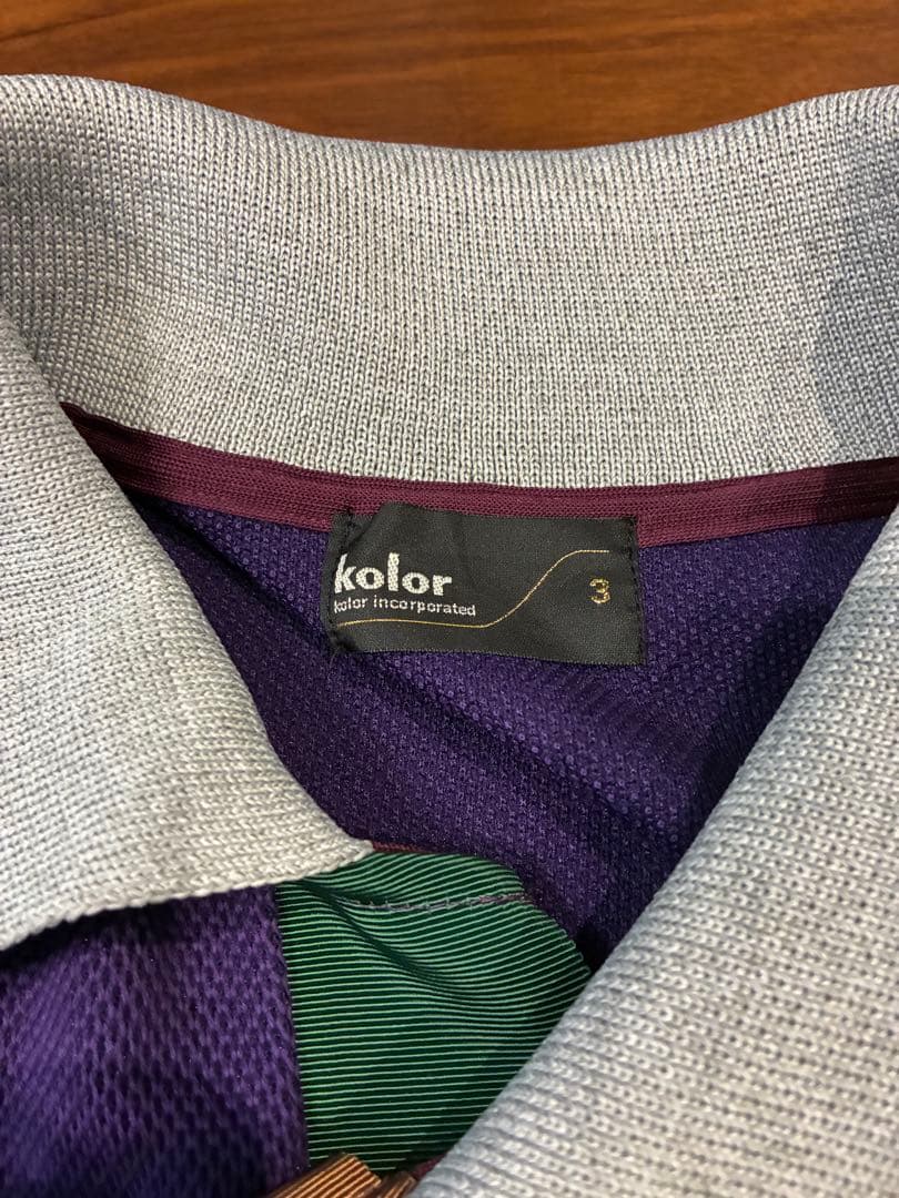 kolor ポロシャツ 紫