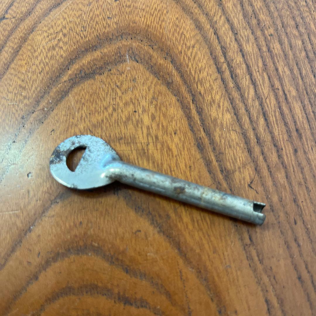 和製アンティーク　鍵付き　片袖机　ローテーブル　文机　座机　ワークデスク