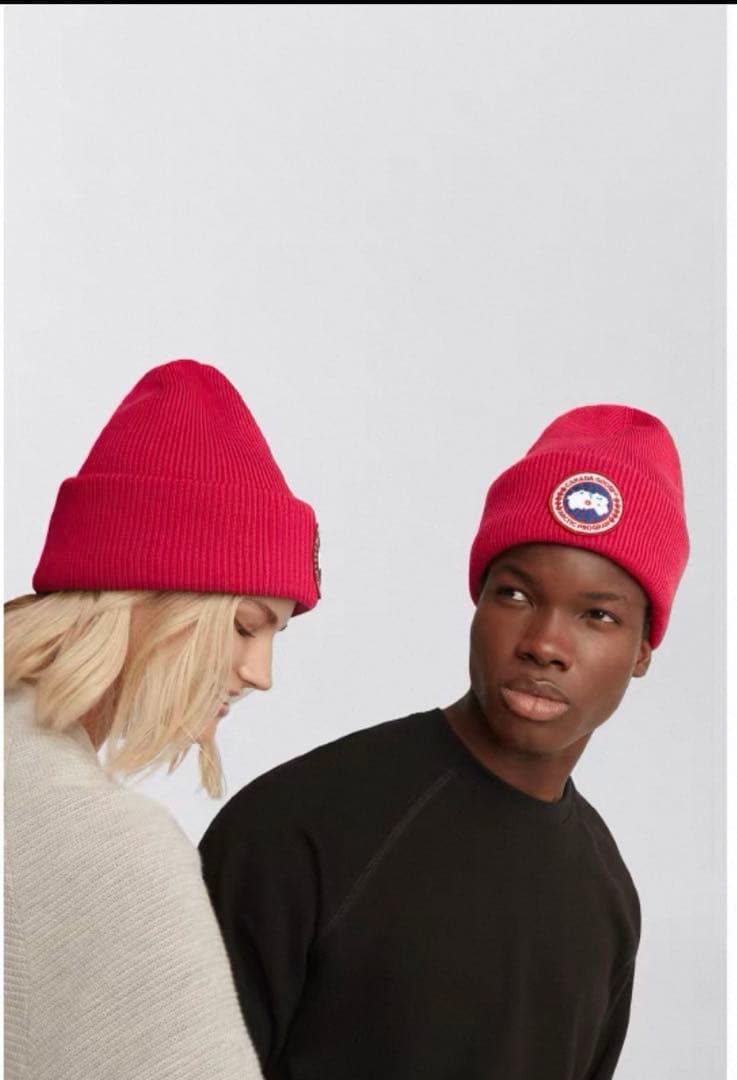   赤 ニット帽 アークティックプログラム男女兼用