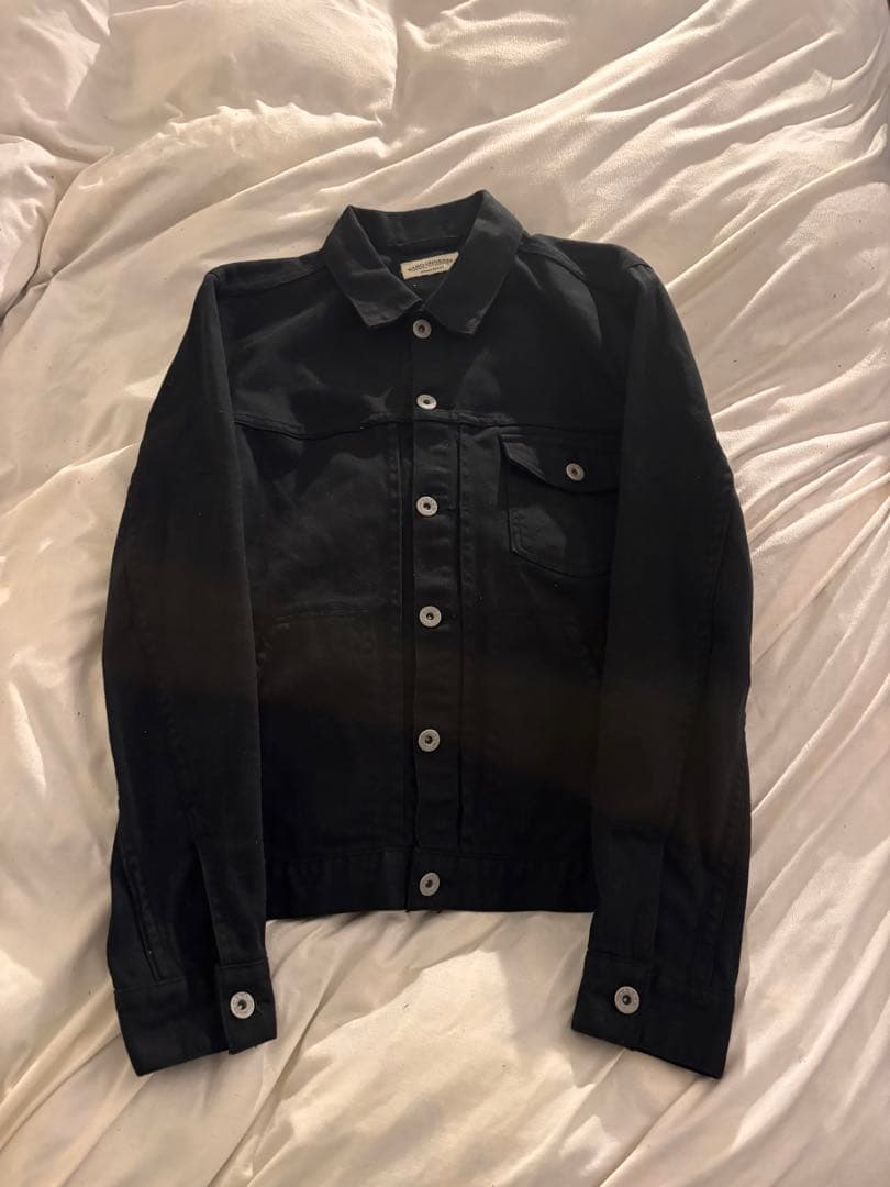 ジャケット・アウター 00s archive black denim jacket y2k