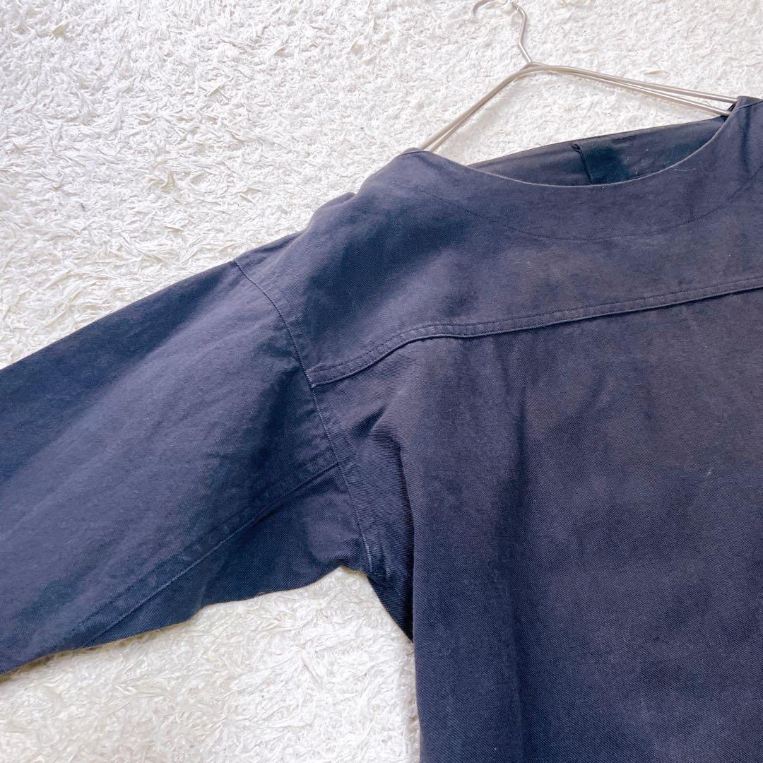 現行MHL. マーガレットハウエル コットンワンピース ニットリブ袖　ゆったり