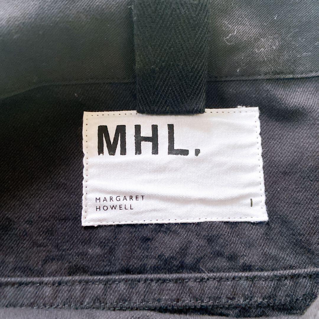 現行MHL. マーガレットハウエル コットンワンピース ニットリブ袖　ゆったり