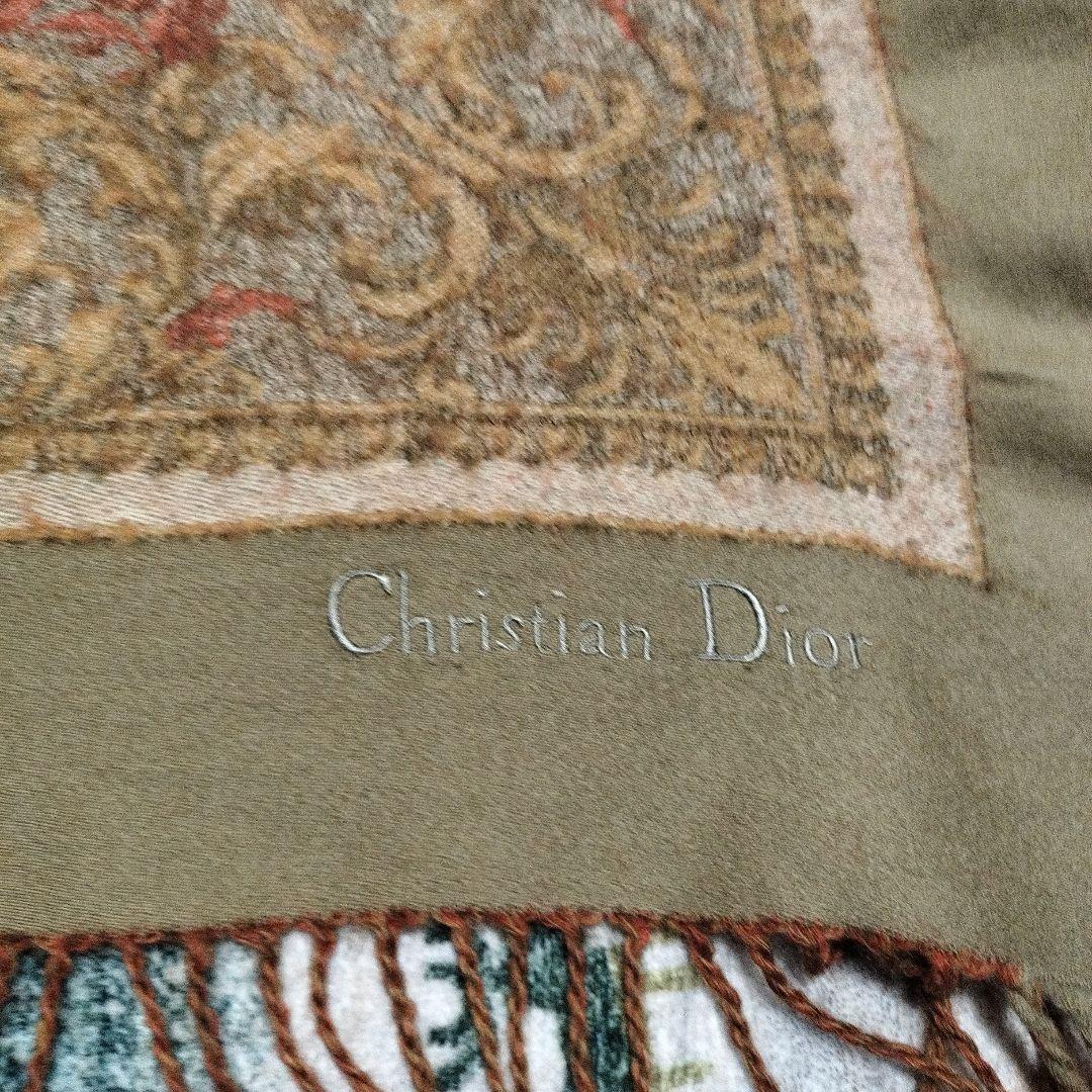 Christian Dior 花柄モノグラムストール