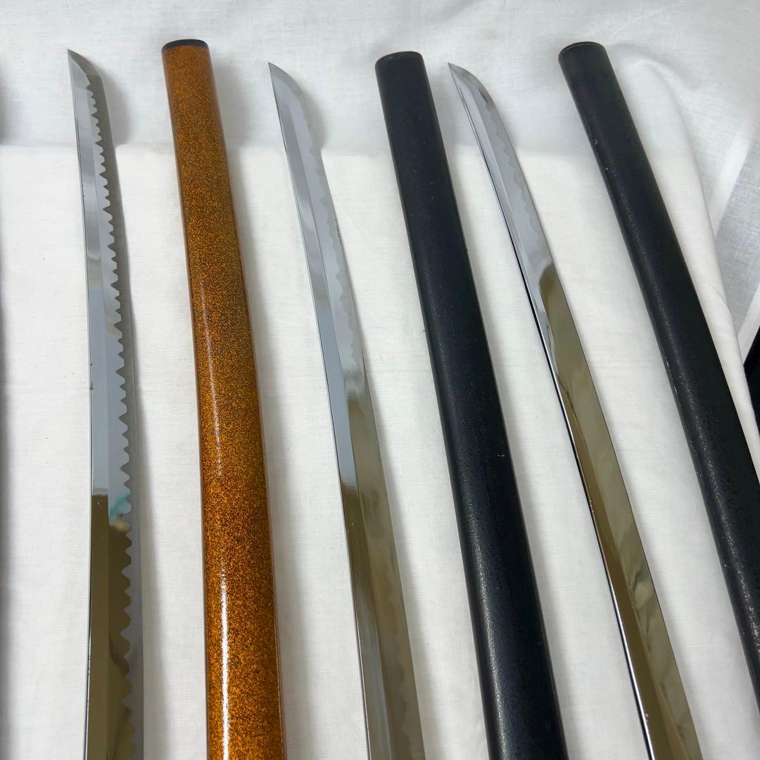 【現状品】模造刀 10本 まとめ 太刀 脇差 透かし鍔 龍鍔 鞘 模擬刀 日本刀