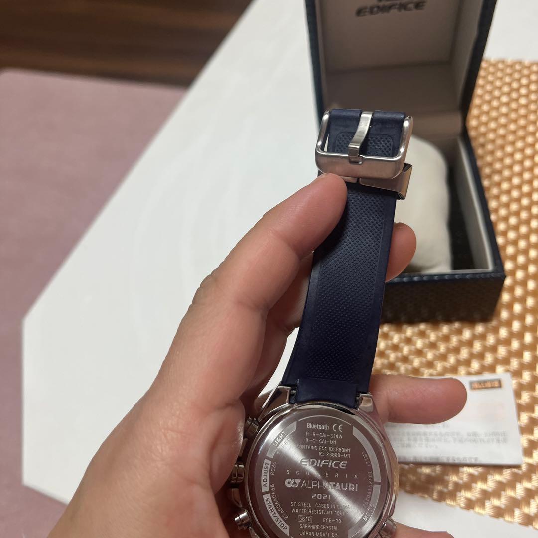 か*し様 CASIO EDIFICE Bluetooth ラバーベルト時計