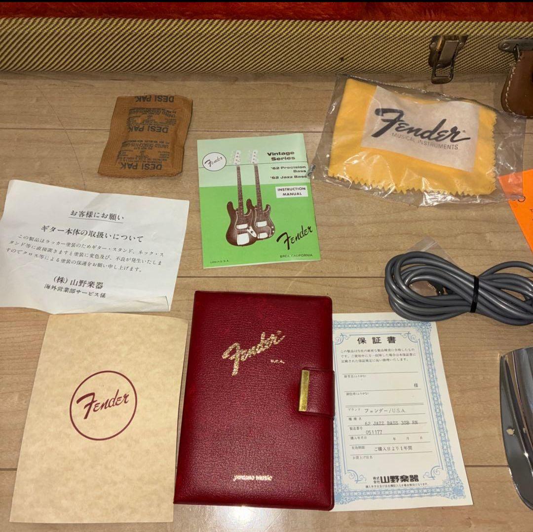 ベース Fender U.S.Vintage '62 Jazz Bass USA